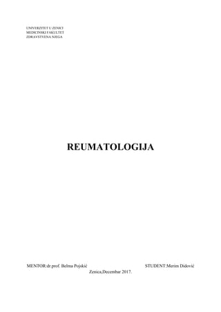 Reumatologija