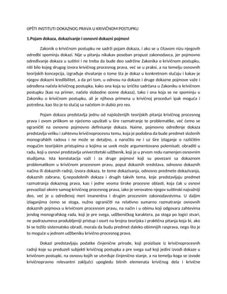 Opsti instituti dokaznog prava