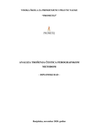 Analiza trošenja čestica ferografskom metodom