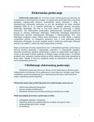 Elektronsko poslovanje