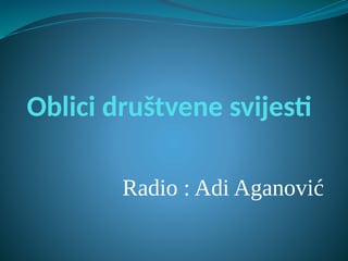 Oblici društvene svesti