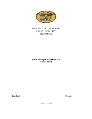 Bosna u Drugom svetskom ratu