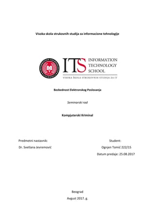 Kompjuterski Kriminal