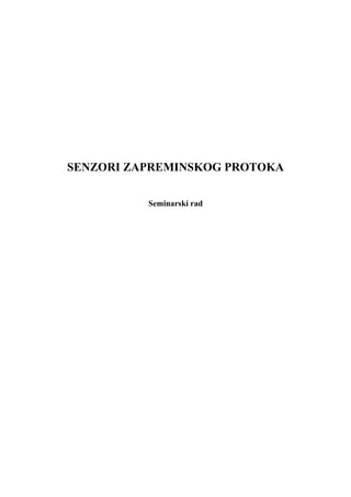 Senzori protoka