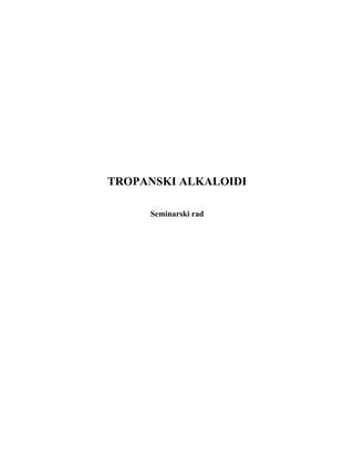 Tropanski alkaloidi