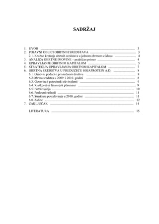 Strategija i taktika obrtne imovine