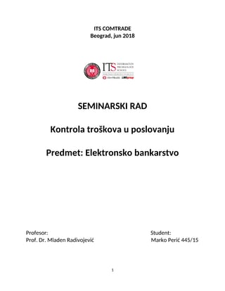 Kontrola troškova u poslovanju