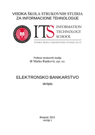Elektronsko bankarstvo: skripta