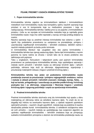 Kriminalistička tehnika