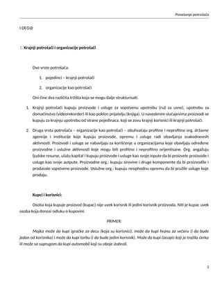 Ponašanje potrošača