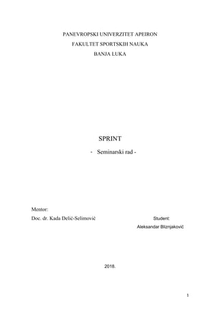 Sprint: seminarski rad