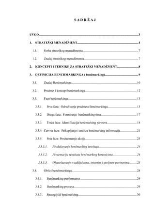 Benčmarking kao alat strateškog marketinga