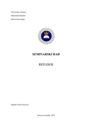 Refleksi: seminarski rad