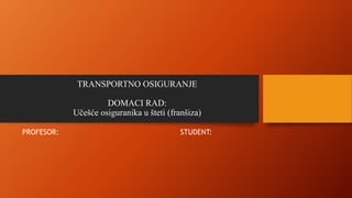 Učešće osiguranika u šteti