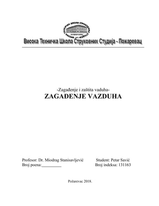 Zagađenje vazduha