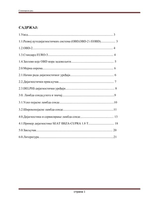 Lambda sonda i njeno održavanje