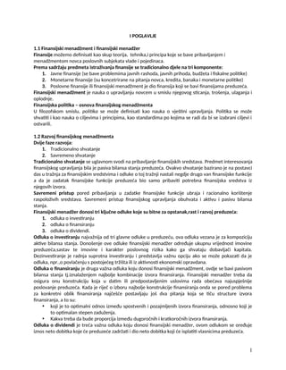 Finansijski menadžment