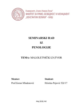 Maloletnički zatvor