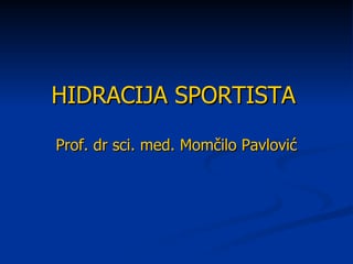 Hidratacija sportista