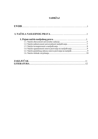 Načela naslednog prava