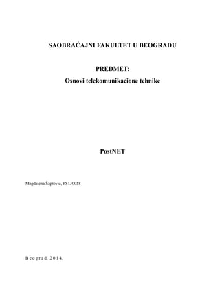 Analiza PostNET sistema pošte Srbije
