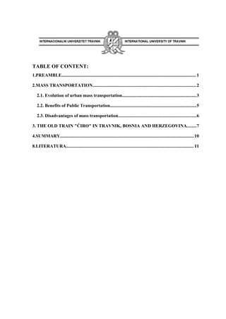 Engleski jezik mass transport