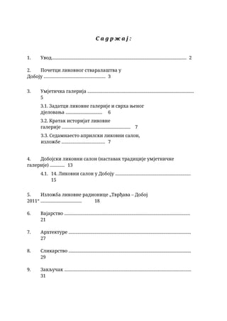 Likovna umjetnost u Doboju