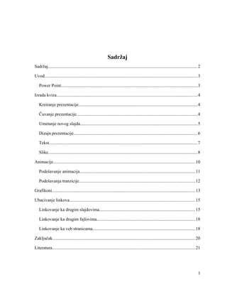 Izrada multimedijalnog kviza