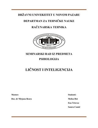 Ličnost i inteligencija