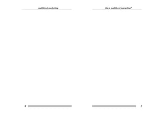 Multilevel marketing