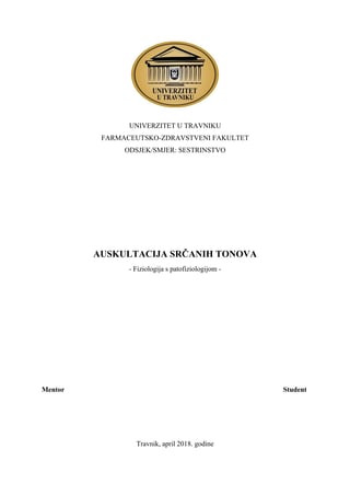 Auskultacija srčanih tonova