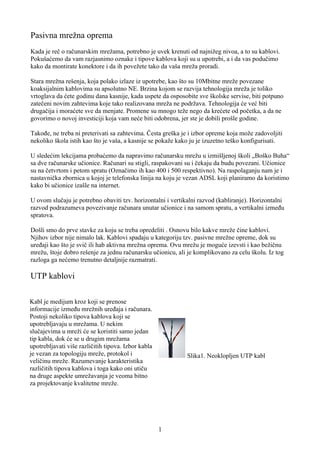 Pasivna mrežna oprema