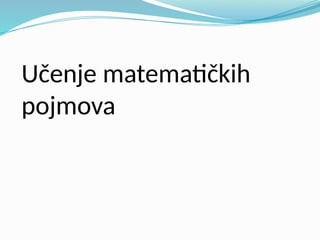 Učenje matematičkih pojmova