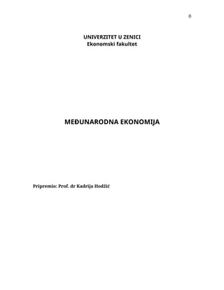 Međunarodna ekonomija