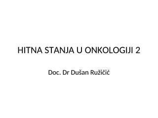 Stanja u onkologiji