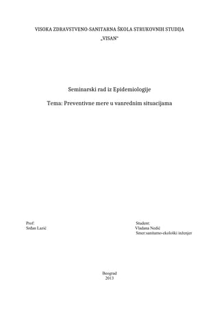 Epidemiologija malignih bolesti u Srbiji i svetu