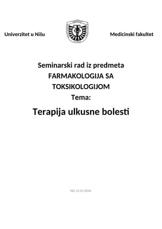 Terapija ulkusne bolesti