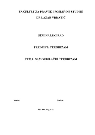 Samoubilački terorizam