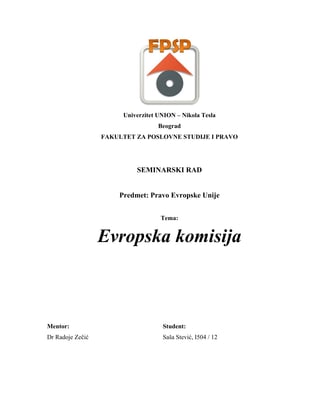 Evropska komisija