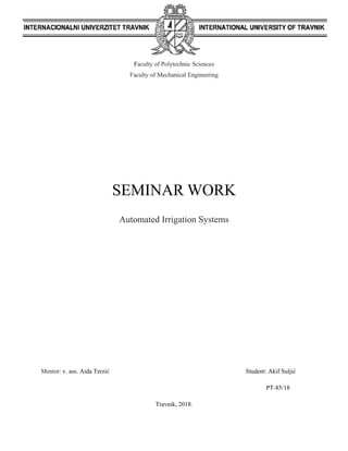 Automated Irrigation Systems