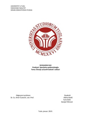 Zarazne bolesti i modeli prenošenja putem vektora