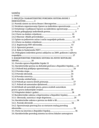 Poreska struktura u Bosni i Hercegovini
