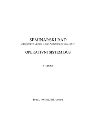 Operativni sistem DOS