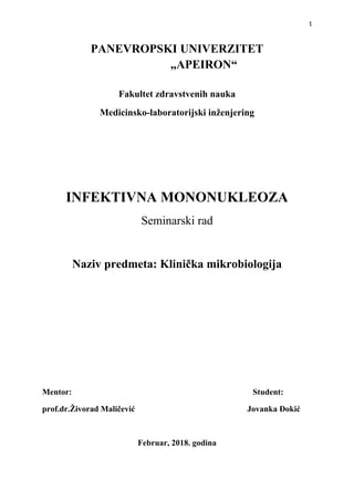 Infektivna mononukleoza