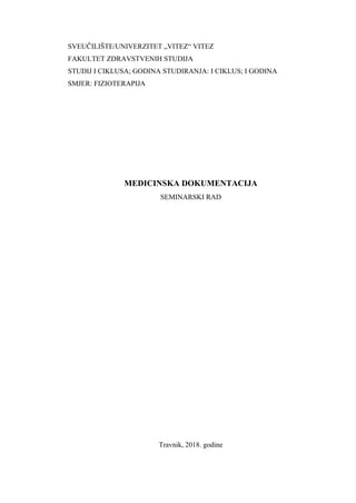 Medicinska dokumentacija