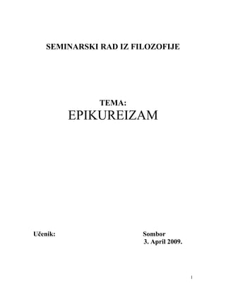 Epikureizam