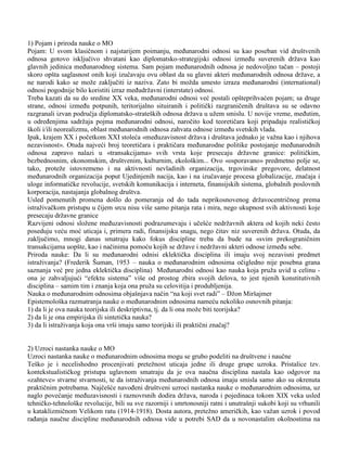 Međunarodni odnosi-skripta