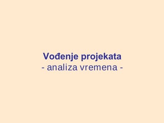 Vođenje projekata