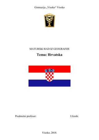 Hrvatska: geografski pregled