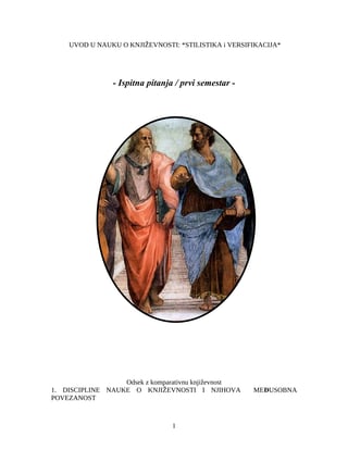 Teorija književnosti 1